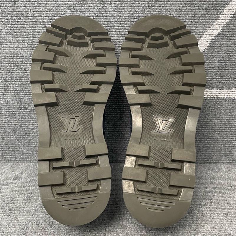 Louis Vuitton 路易威登 藍色牛仔帆布樂福鞋41碼-7