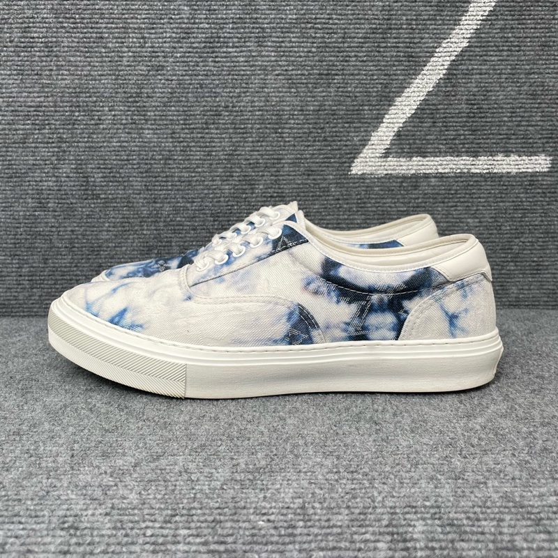 Louis Vuitton 路 白藍色老花板鞋 @42碼-0