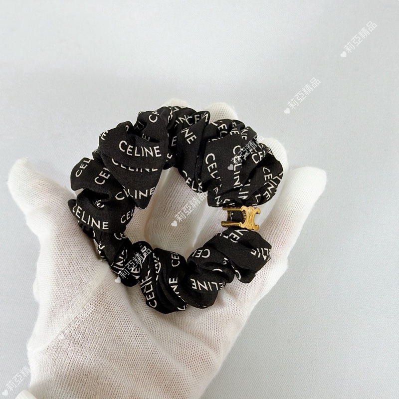 莉亞精品♡ Celine老花髮圈 近新美品-7
