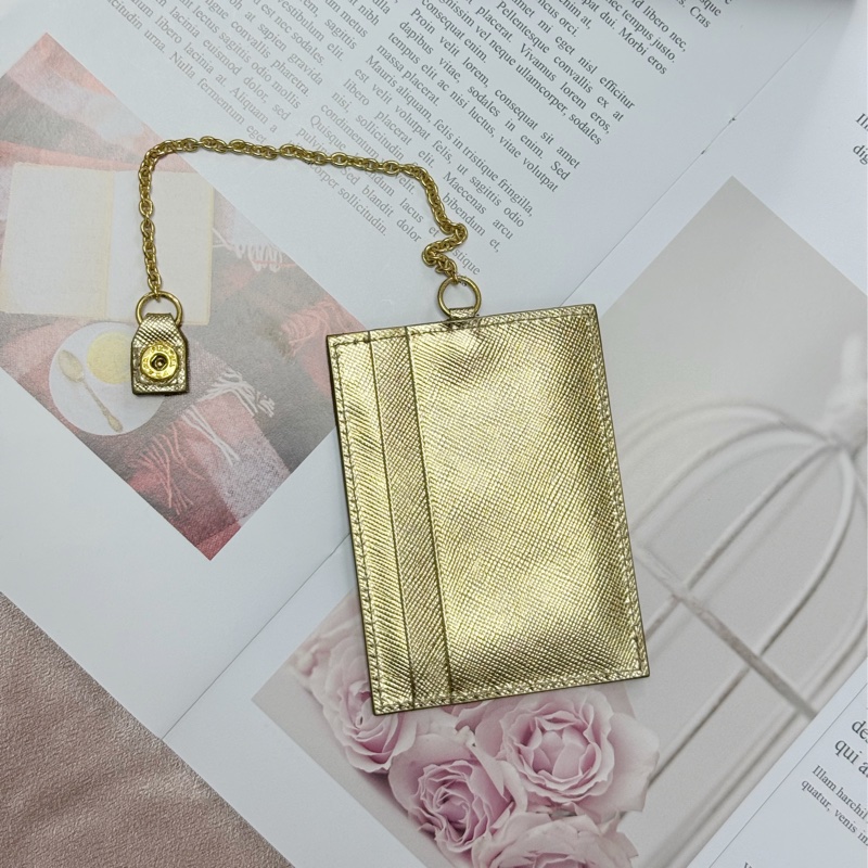 Prada 金色長銀包-6
