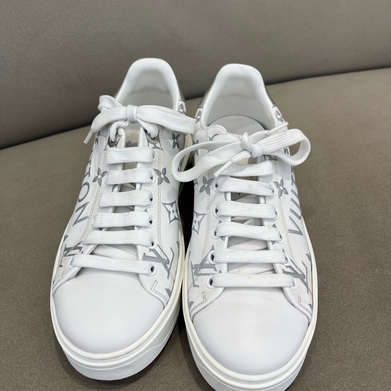 路易威登/Louis Vuitton 休閒 低幫 時尚板鞋牛皮革   37.5 碼-1