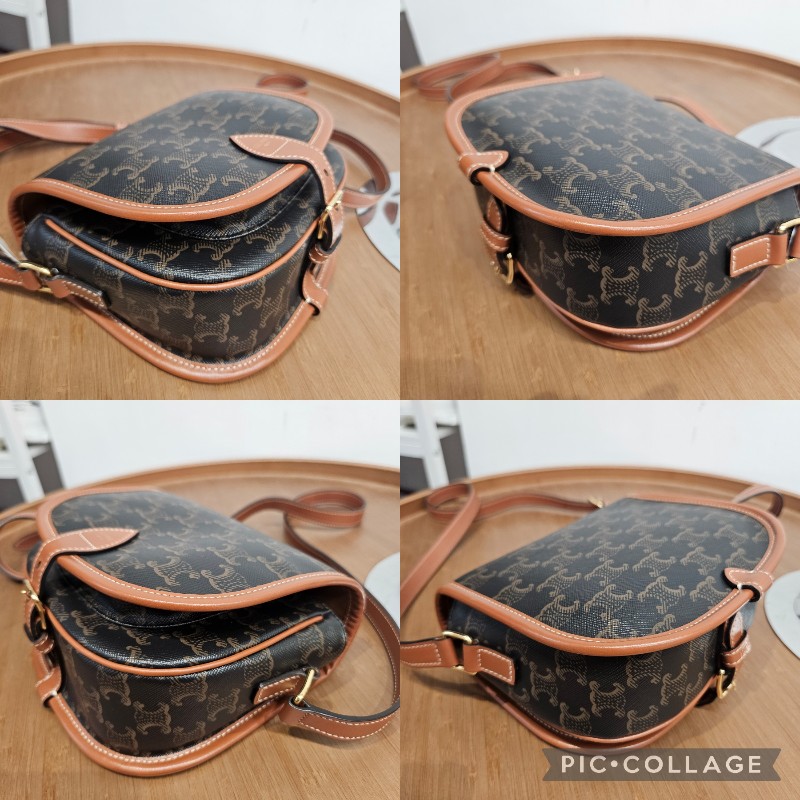 Celine folco bag 老花 馬鞍包-8