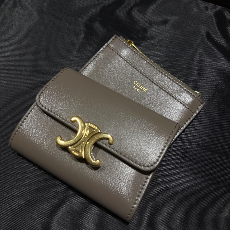 celine 犀牛灰小錢包-1