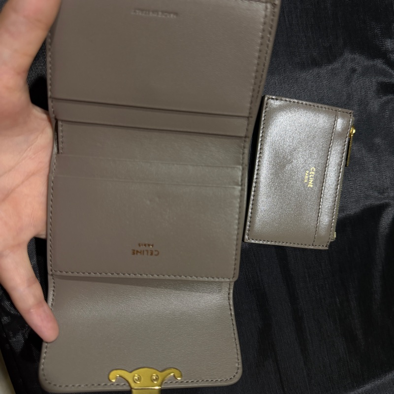celine 犀牛灰小錢包-4