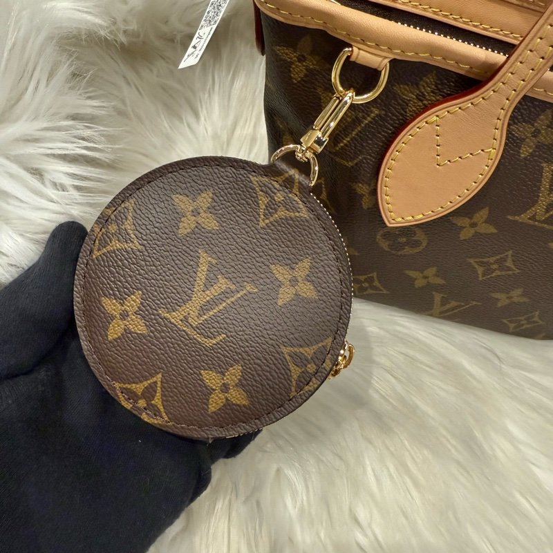 全新 LV Neverfull BB 手提斜背包 芯片-4