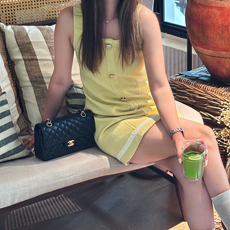 CHANEL香奈兒黑金荔枝皮雙蓋CFJumbo魚子醬珍寶-29