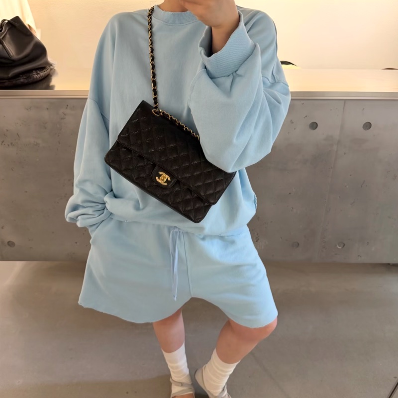 CHANEL香奈兒黑金荔枝皮雙蓋CFJumbo魚子醬珍寶-8
