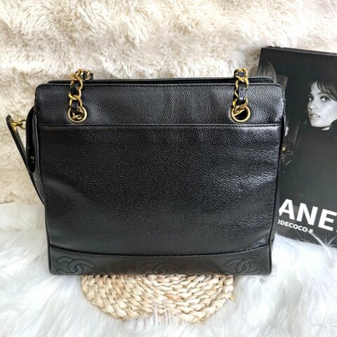 Chanel Triple CC 1996-1997 黑色 牛皮 小號