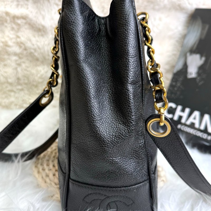 Chanel Triple CC 1996-1997 黑色 牛皮 小號-4