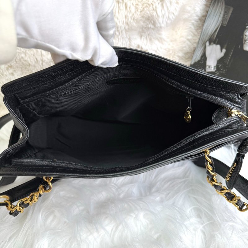 Chanel Triple CC 1996-1997 黑色 牛皮 小號-5