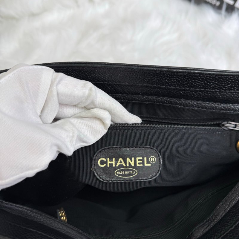 Chanel Triple CC 1996-1997 黑色 牛皮 小號-6