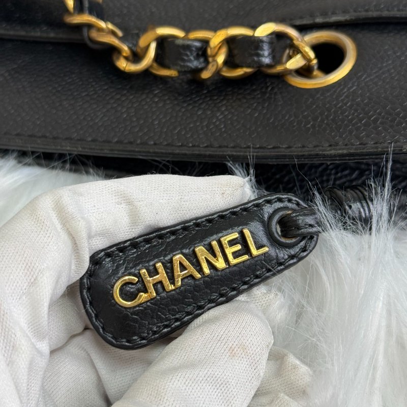 Chanel Triple CC 1996-1997 黑色 牛皮 小號-8