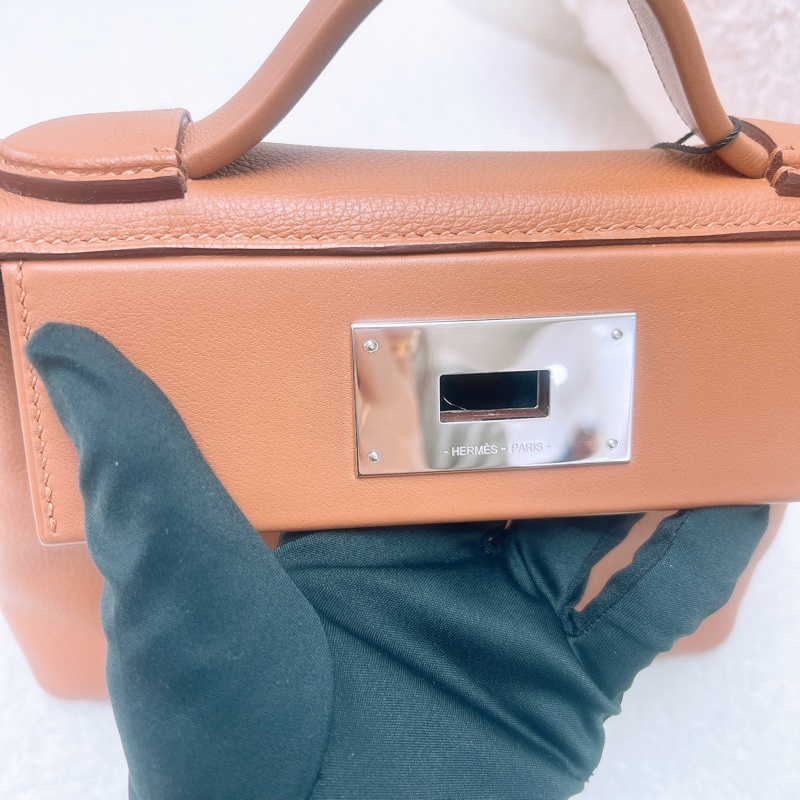 Hermes 2424 mini 金棕銀扣 Y-9