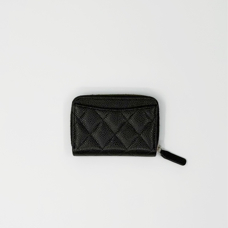 CHANEL 經典黑銀魚子醬拉鍊包 🖤 |✨Wisher惟奢名品✨-1