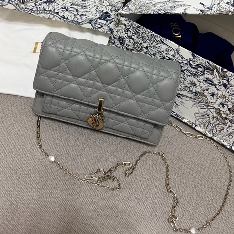 Dior珍珠鏈條woc
