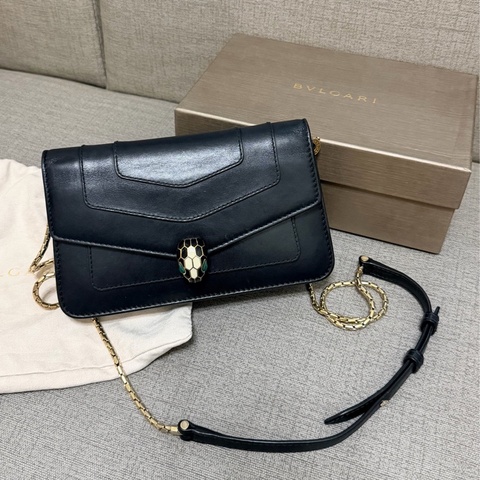 BVLGARI 蛇頭經典黑woc