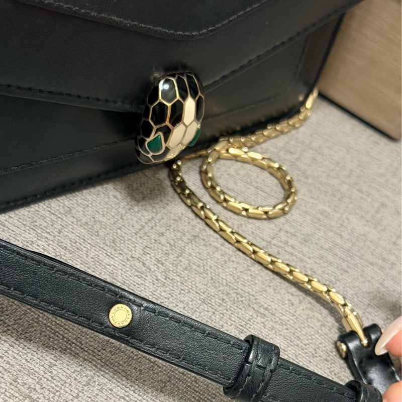 BVLGARI 蛇頭經典黑woc-4