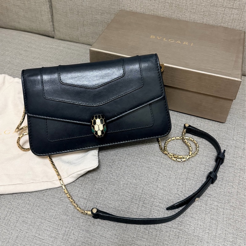 BVLGARI 蛇頭經典黑woc-5