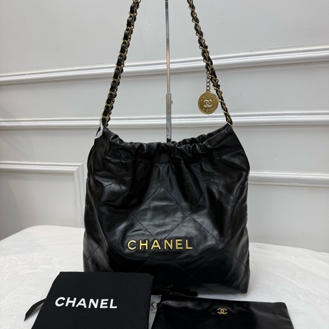 CHANEL/香奈兒 22bag小號垃圾袋 23A 金幣子母袋