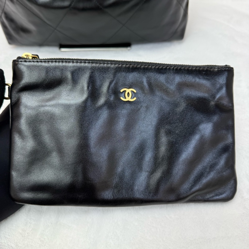 CHANEL/香奈兒 22bag小號垃圾袋 23A 金幣子母袋-1