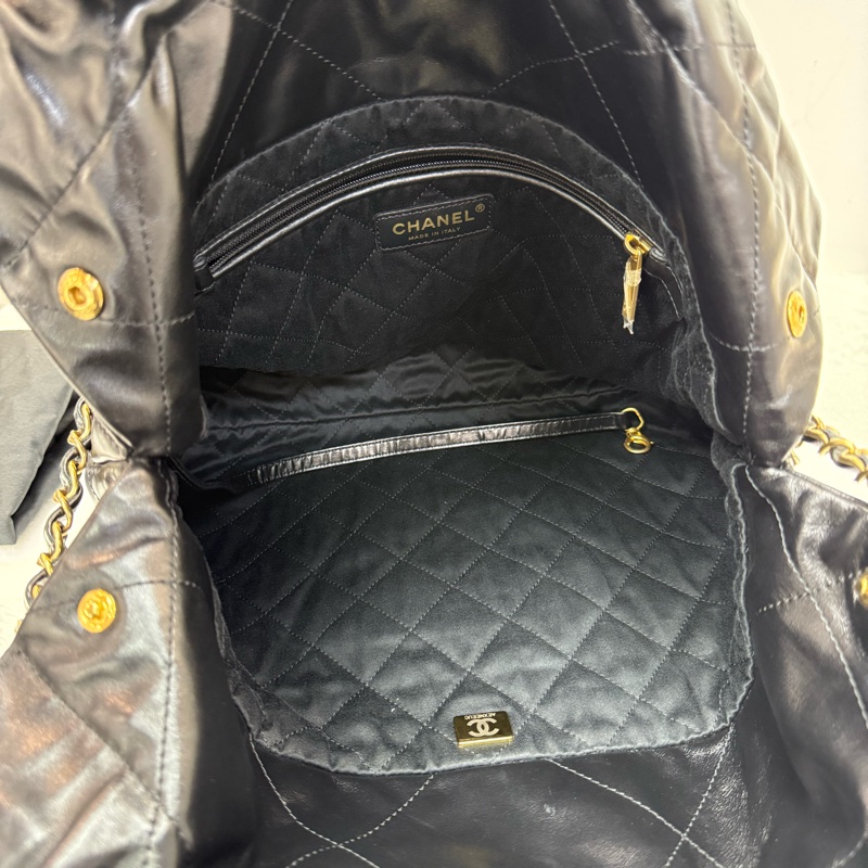 CHANEL/香奈兒 22bag小號垃圾袋 23A 金幣子母袋-9