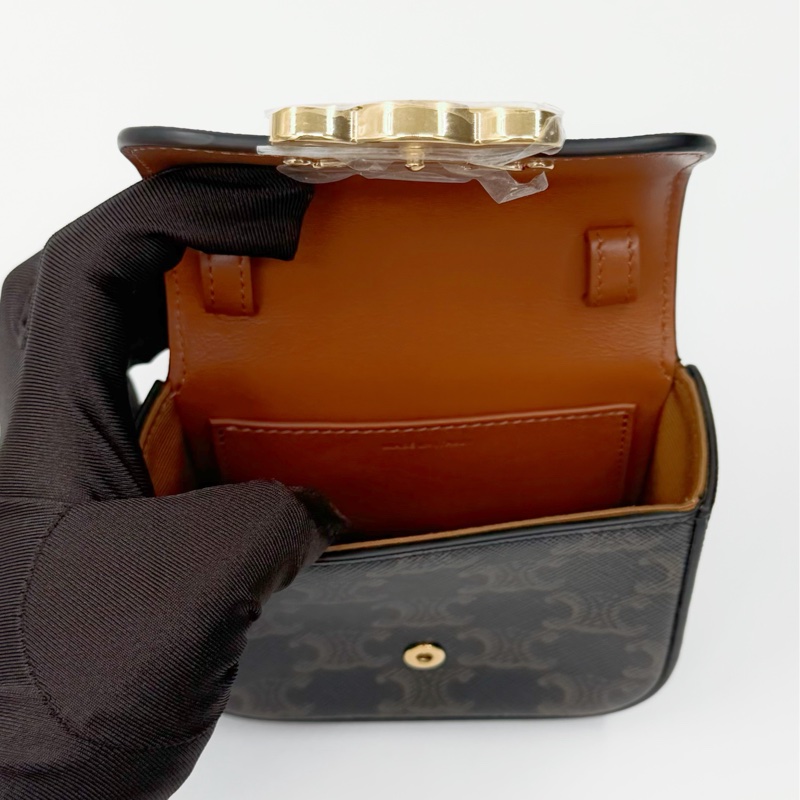 Celine 【可愛爆擊!!!】 Mini Triomphe 老花凱旋門迷你斜背包 | ✨Wisher惟奢名品✨-6