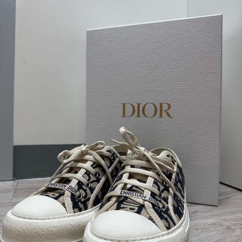 Dior 經典刺繡老花平底鞋