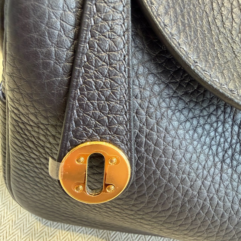 Hermes 愛馬仕 mini Lindy 一代 午夜藍 B刻印-1