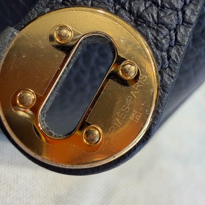 Hermes 愛馬仕 mini Lindy 一代 午夜藍 B刻印-2