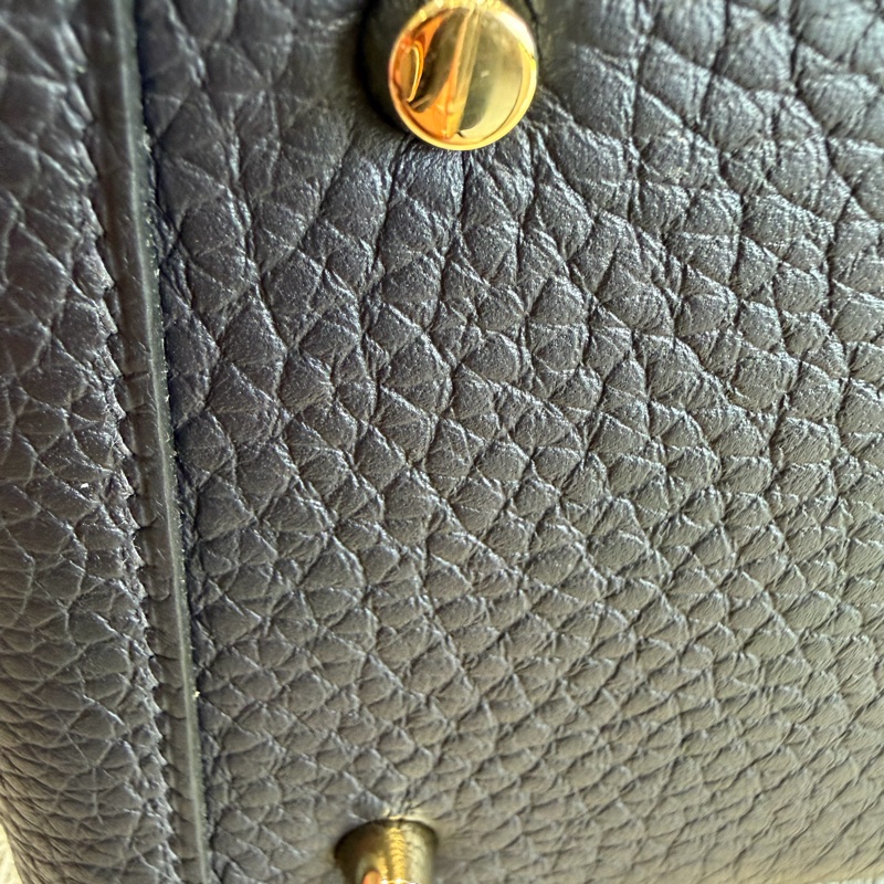Hermes 愛馬仕 mini Lindy 一代 午夜藍 B刻印-12