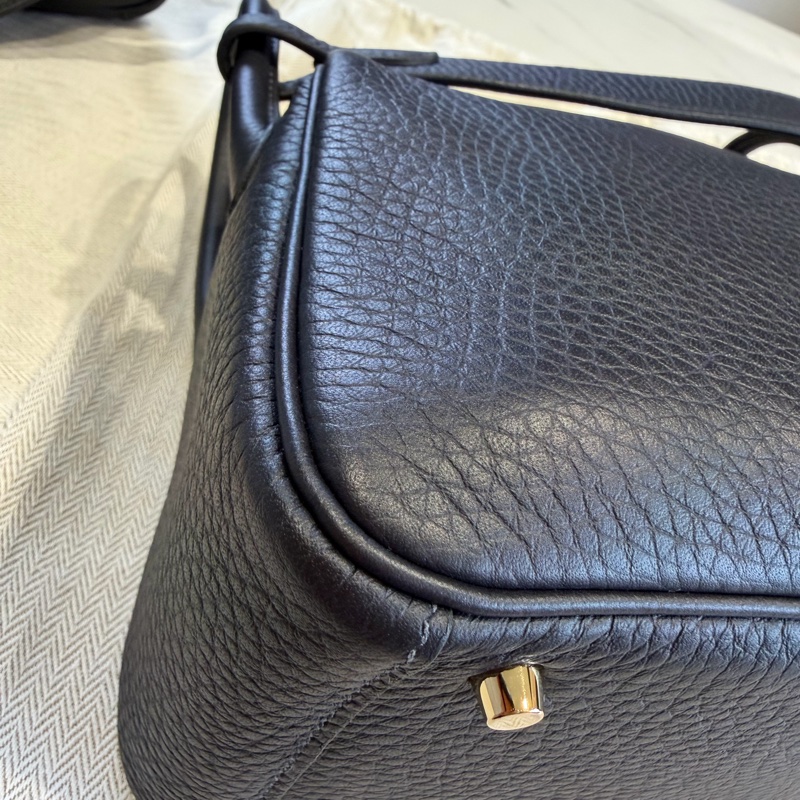 Hermes 愛馬仕 mini Lindy 一代 午夜藍 B刻印-24