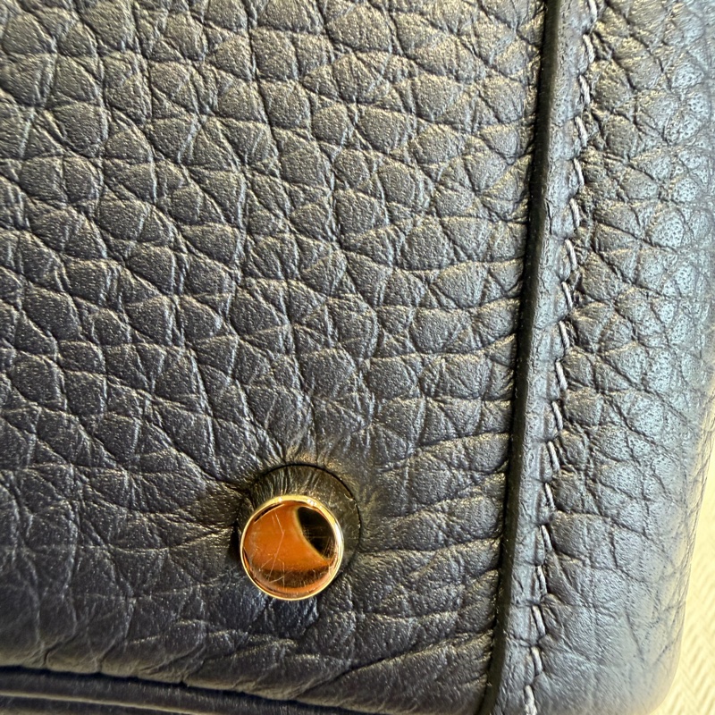 Hermes 愛馬仕 mini Lindy 一代 午夜藍 B刻印-37
