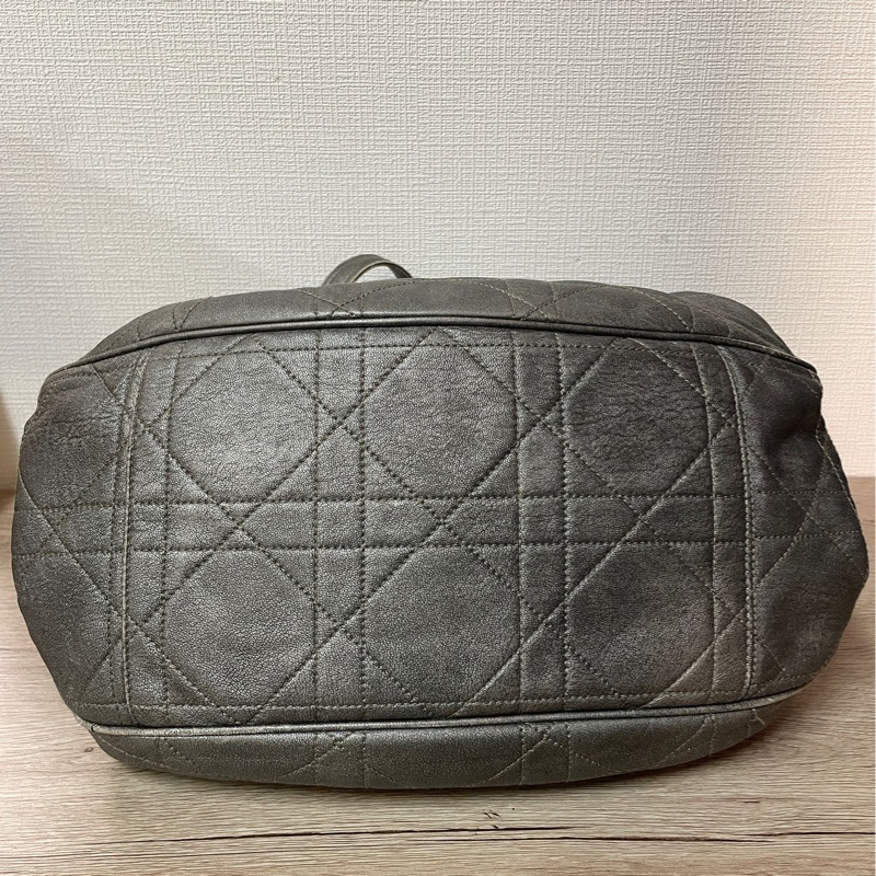 Dior 金屬灰餃子包(附保卡)-5