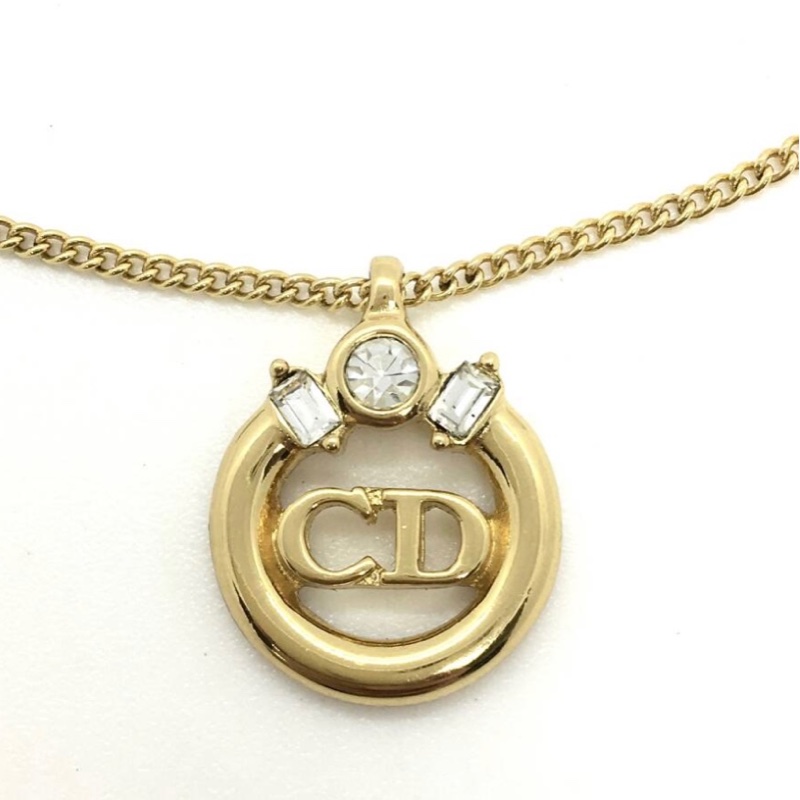 Christian Dior 經典圓葉CD項鍊 極美✨-4