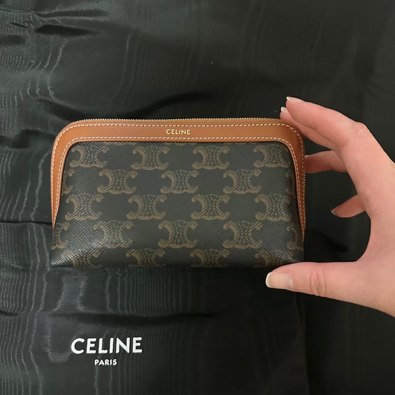 Celine金典老花化妝包小號-0