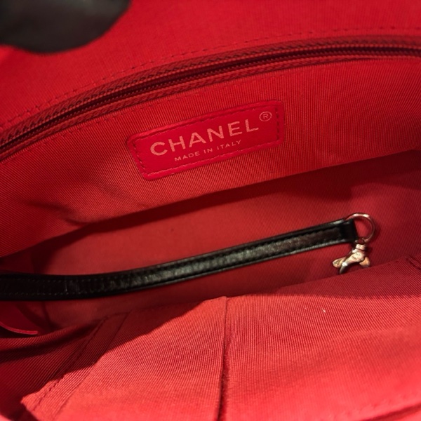 Chanel香奈兒 黑金V紋 流浪小號 鏈條單肩斜挎包-8