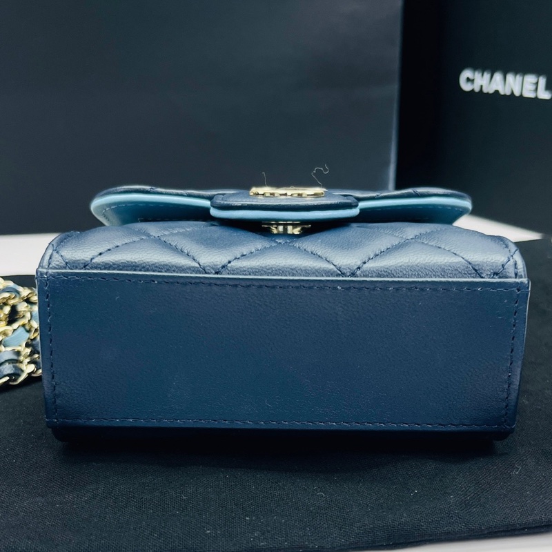 香奈兒Chanel 深藍色金扣高級工坊系列Trendy mini-3