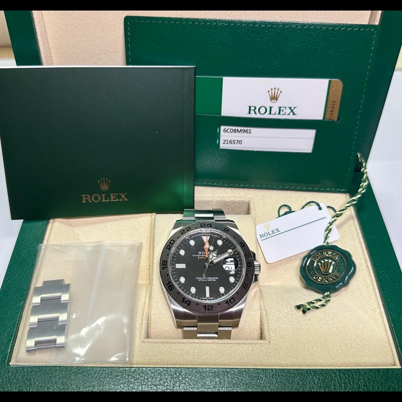 🧨Rolex Explorer II 216570 黑面 42mm|2020年全套齊 (Full Set)|已停產-0