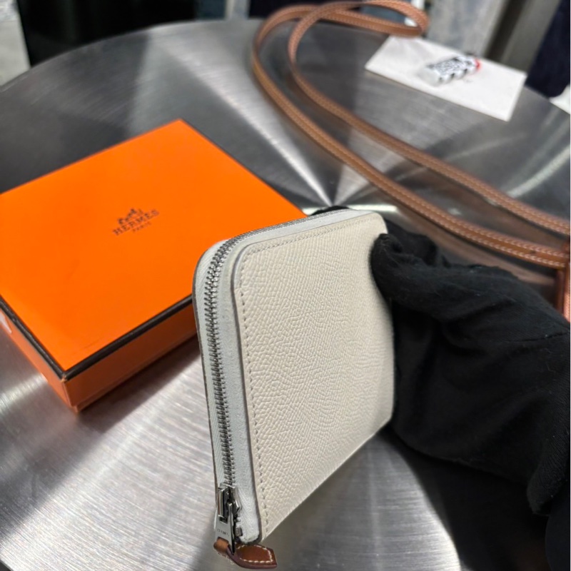 專櫃半價🌟Hermes Silk-In 短夾｜Classic Trend CT精品｜台北東區實體-1