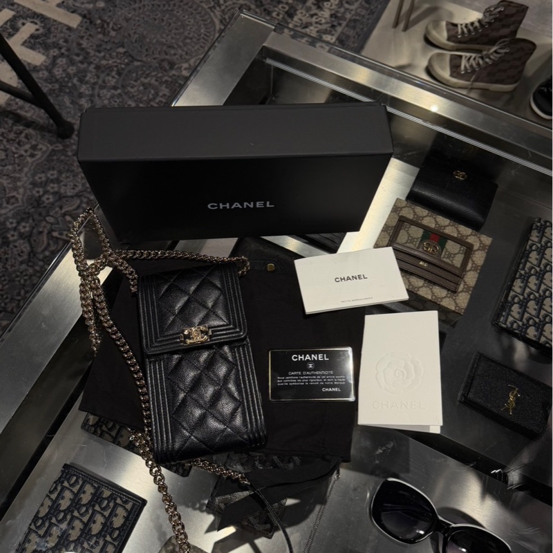 超便宜🌟Chanel LeBoy 手機包 荔枝牛皮｜Classic Trend CT精品｜台北東區實體-0
