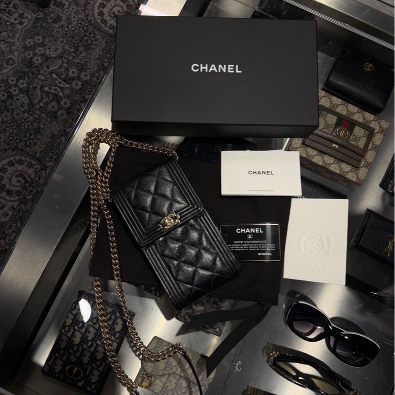 超便宜🌟Chanel LeBoy 手機包 荔枝牛皮｜Classic Trend CT精品｜台北東區實體-1