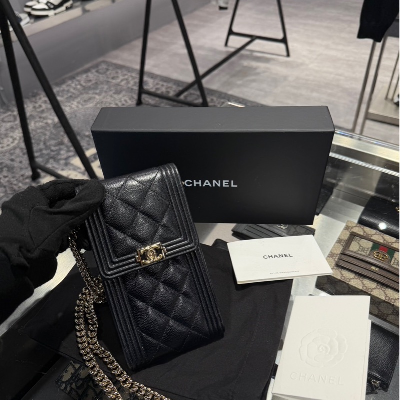 超便宜🌟Chanel LeBoy 手機包 荔枝牛皮｜Classic Trend CT精品｜台北東區實體-4