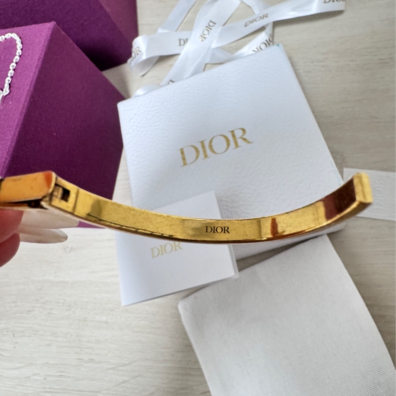 Dior仿舊古銅金手環-5