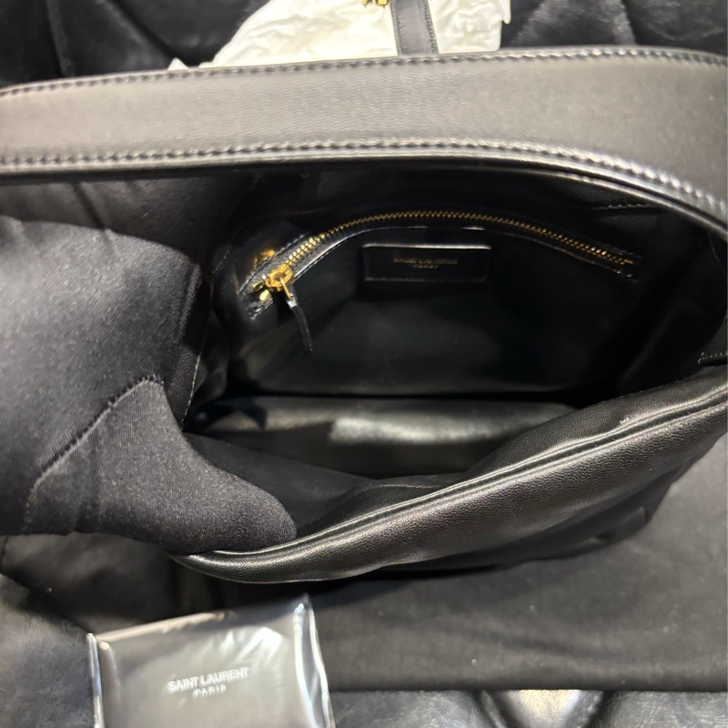 Saint Laurent YSL 5À7 小羊皮 黑金-2