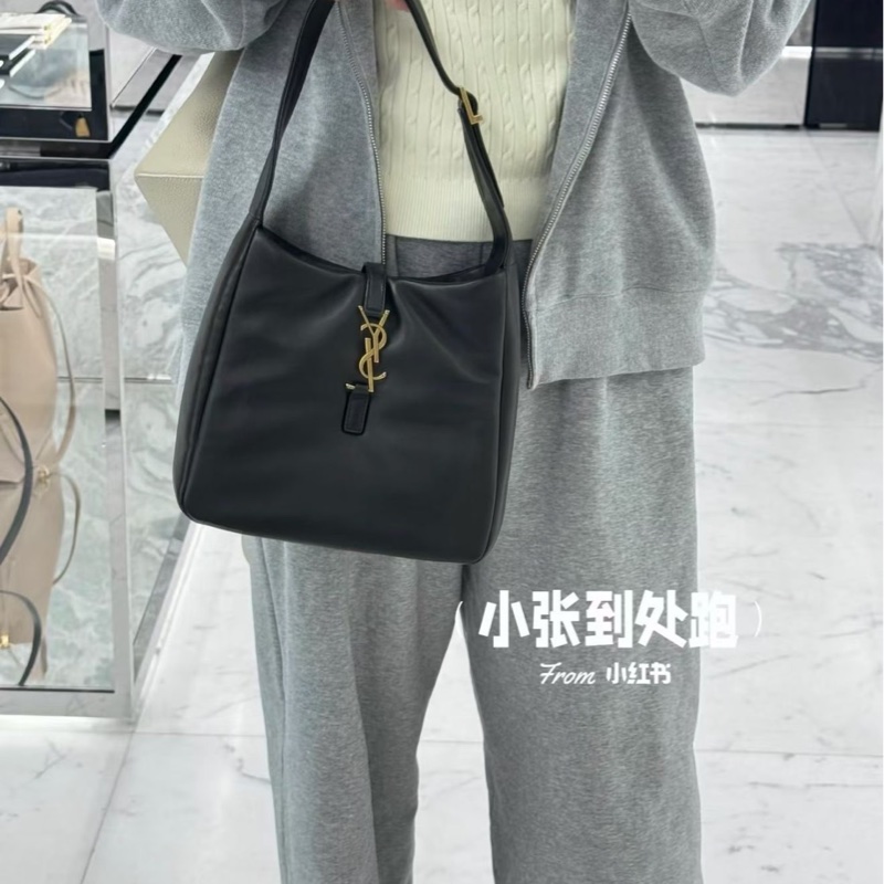 Saint Laurent YSL 5À7 小羊皮 黑金-3