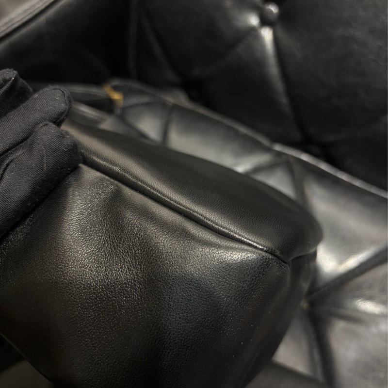Saint Laurent YSL 5À7 小羊皮 黑金-10