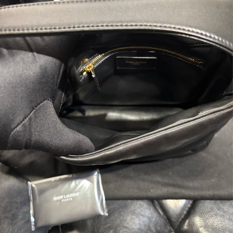 Saint Laurent YSL 5À7 小羊皮 黑金-14