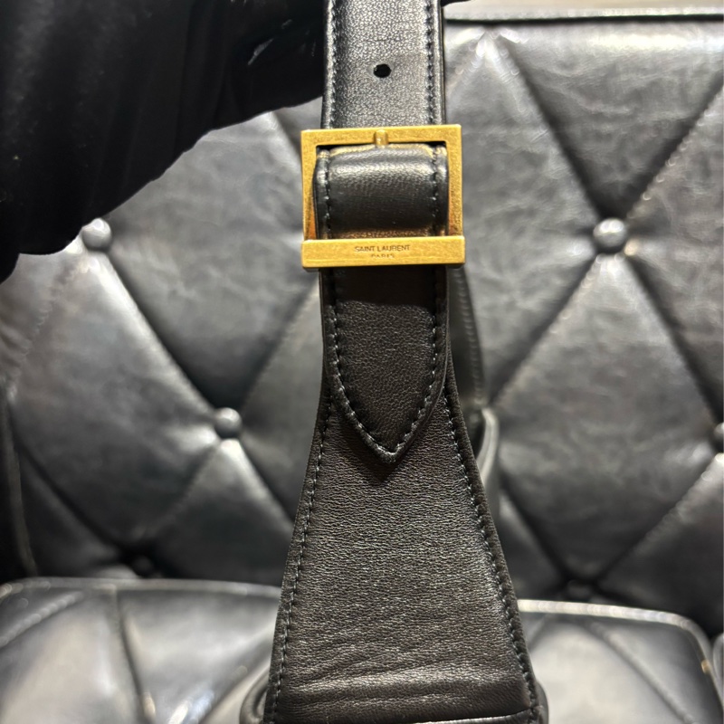 Saint Laurent YSL 5À7 小羊皮 黑金-22