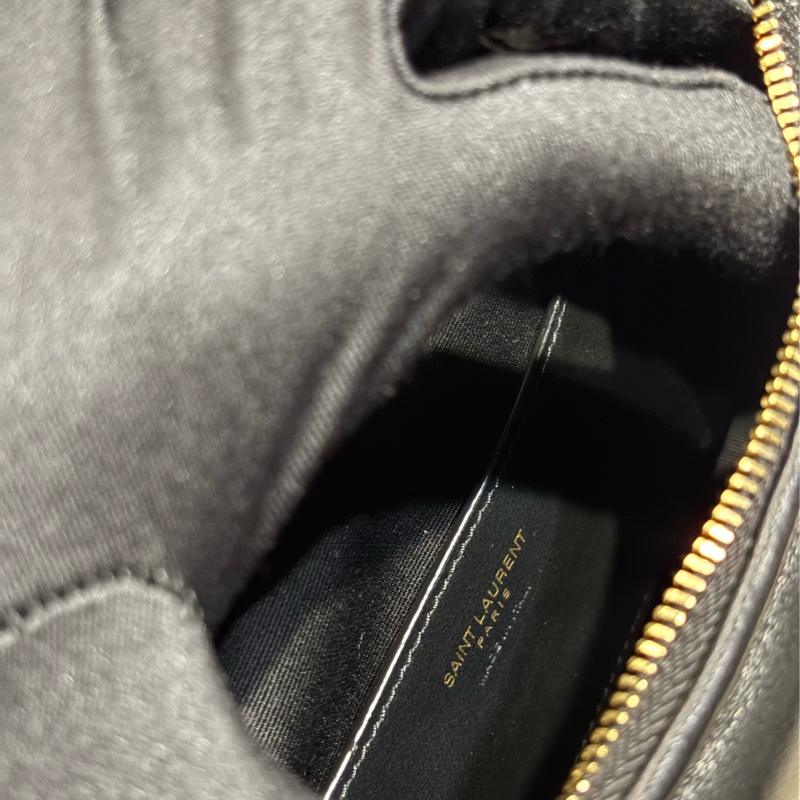 Saint Laurent YSL 小羊皮 Mini Hobo 黑金-13