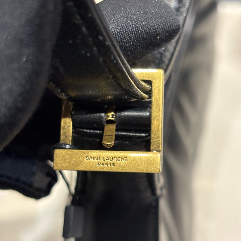 Saint Laurent YSL 小羊皮 Mini Hobo 黑金-15